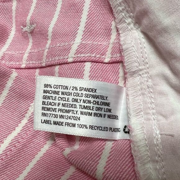 Victor Glemaud x Target Pink Pin Striped Denim Mini Jean Skirt Size 10 New - Picture 13 of 16